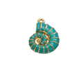 Dije caracola azul