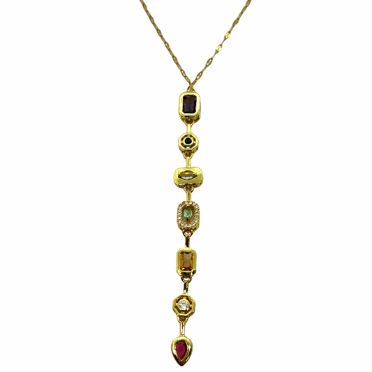 Collar noche de paz en dorado