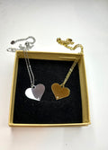 Collar corazón con circonita  personalizable