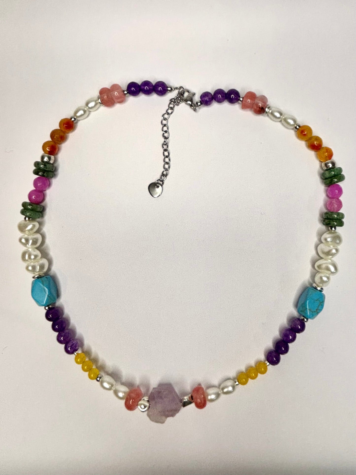 Collar Lirio plateado