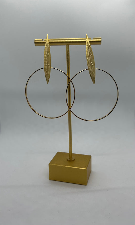 Pendientes Eclipse dorado