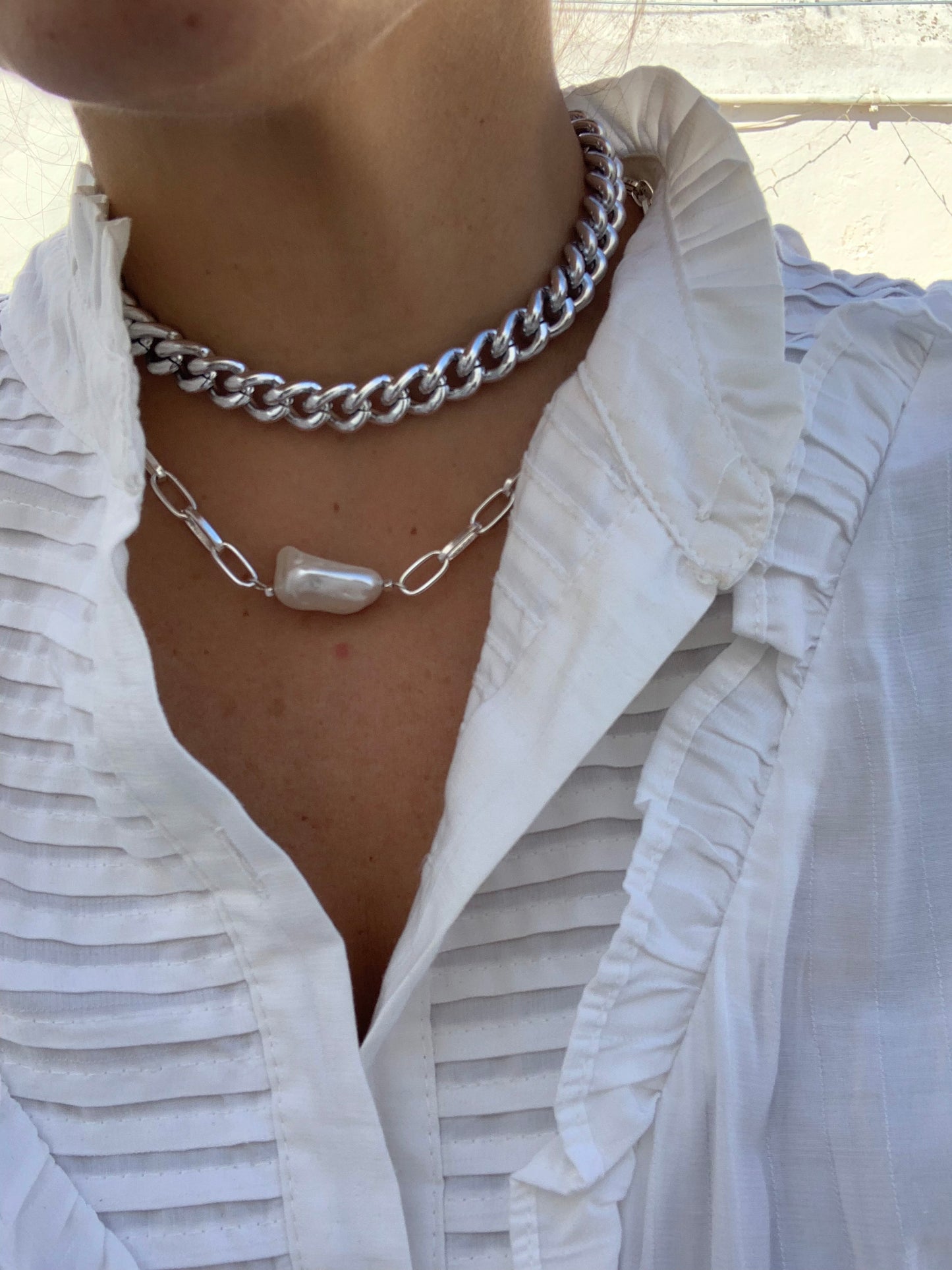 Collar Al recreo! (Plateado)