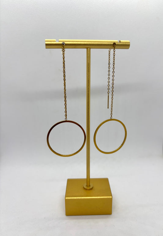 Pendientes brillo circular