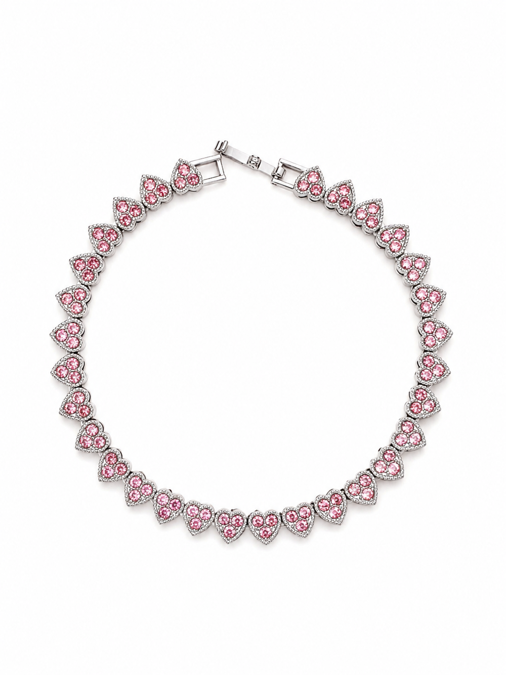 Pulsera Verano rosa plata