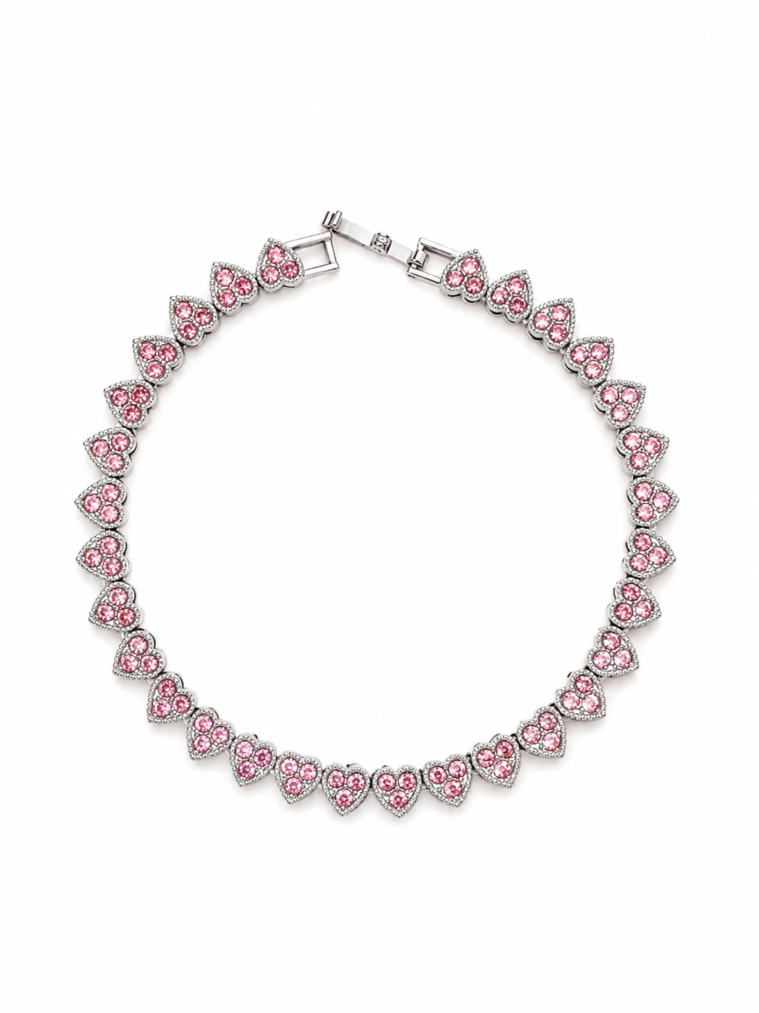 Pulsera Verano rosa plata