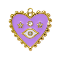 Dije corazón lila
