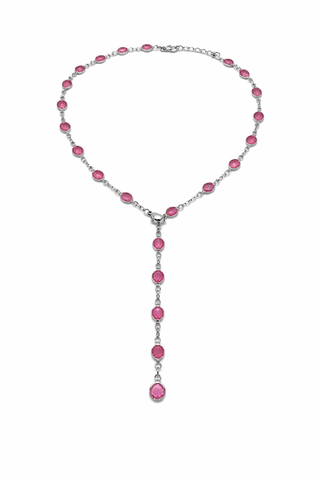 Maxi cadena verano rosa plata