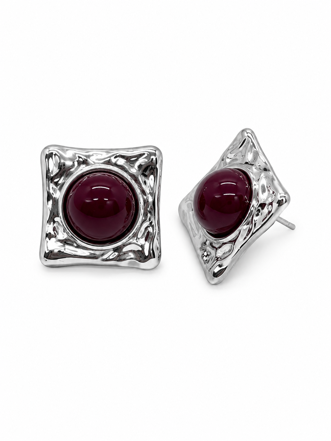 Pendientes Garnet plata