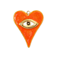 Dije corazón naranja
