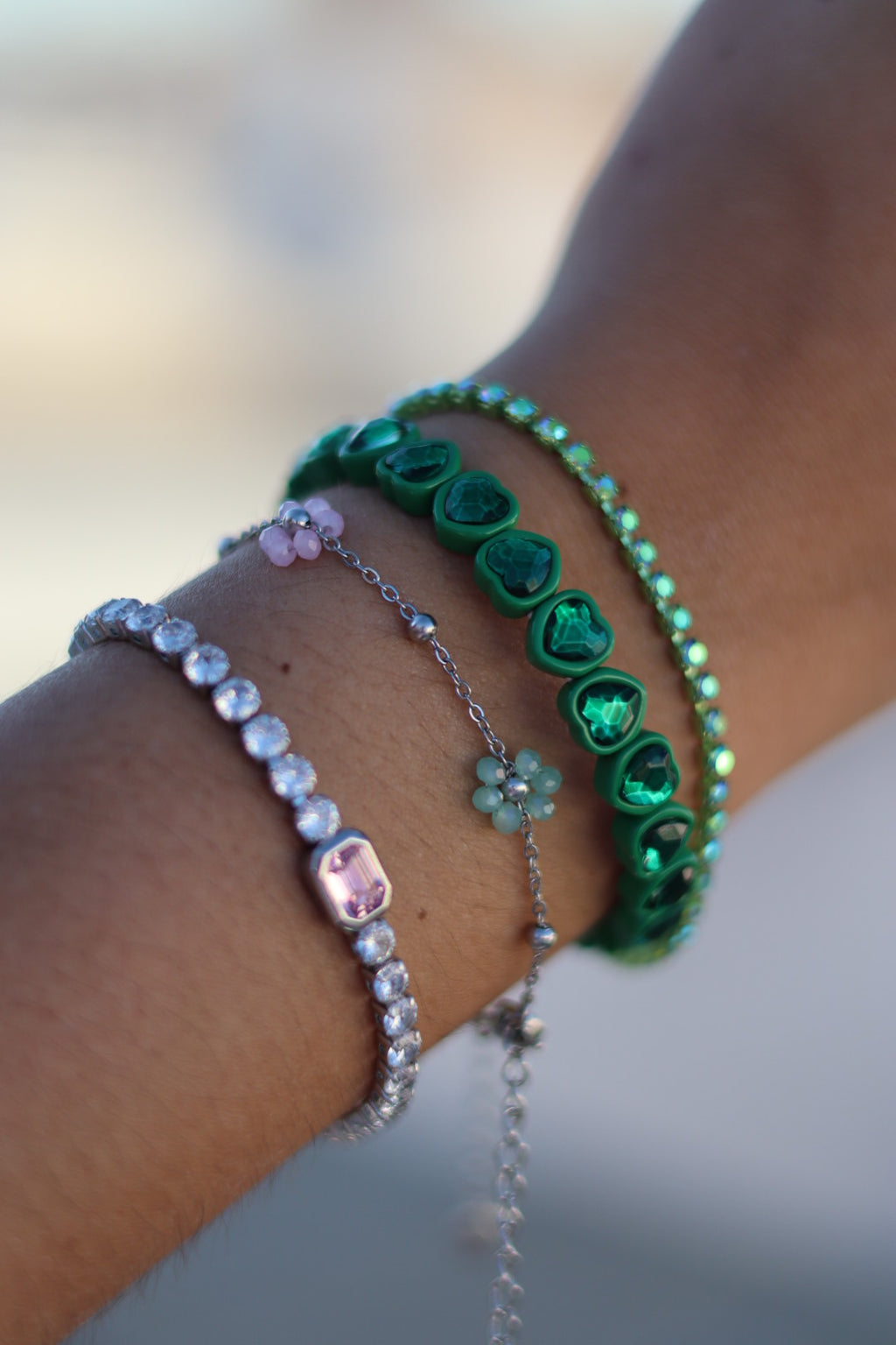 Pulsera brillo tropical