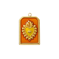 Dije corazón ardiente