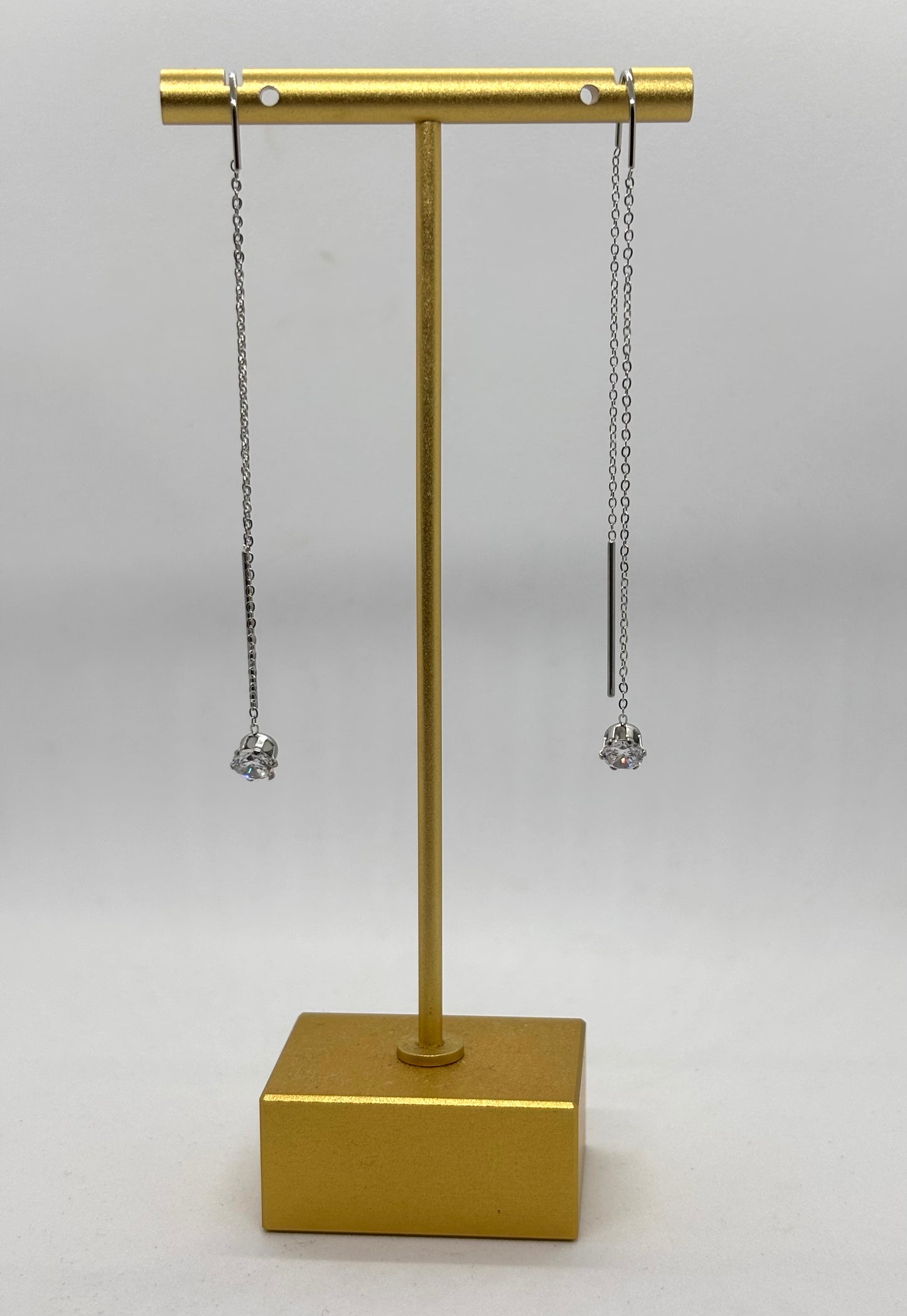 Pendientes Brillo sutil plateado