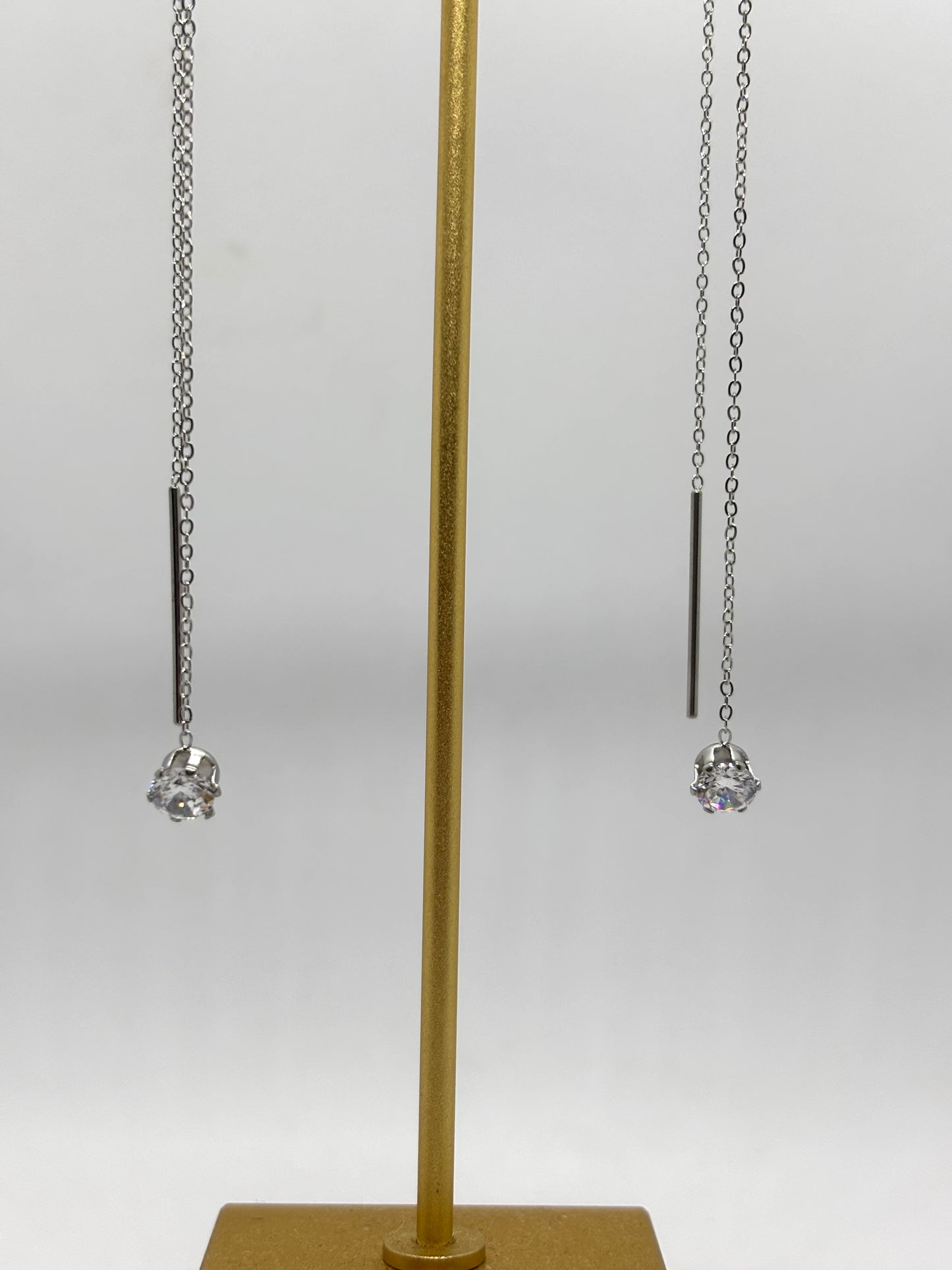 Pendientes Brillo sutil plateado