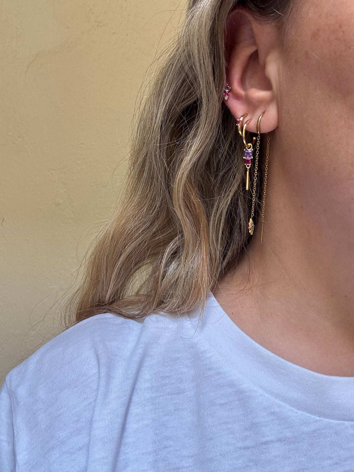 Mini cuadrados morados