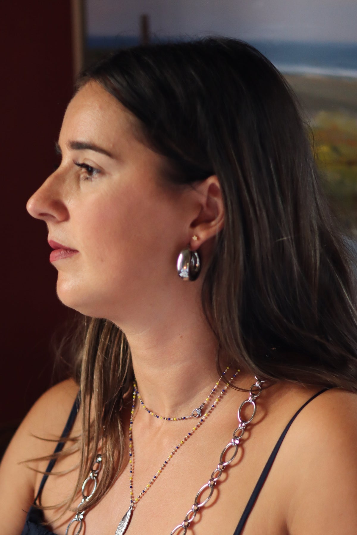 Pendientes Anneaux plata