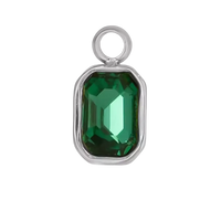 Dije un toque verde plateado