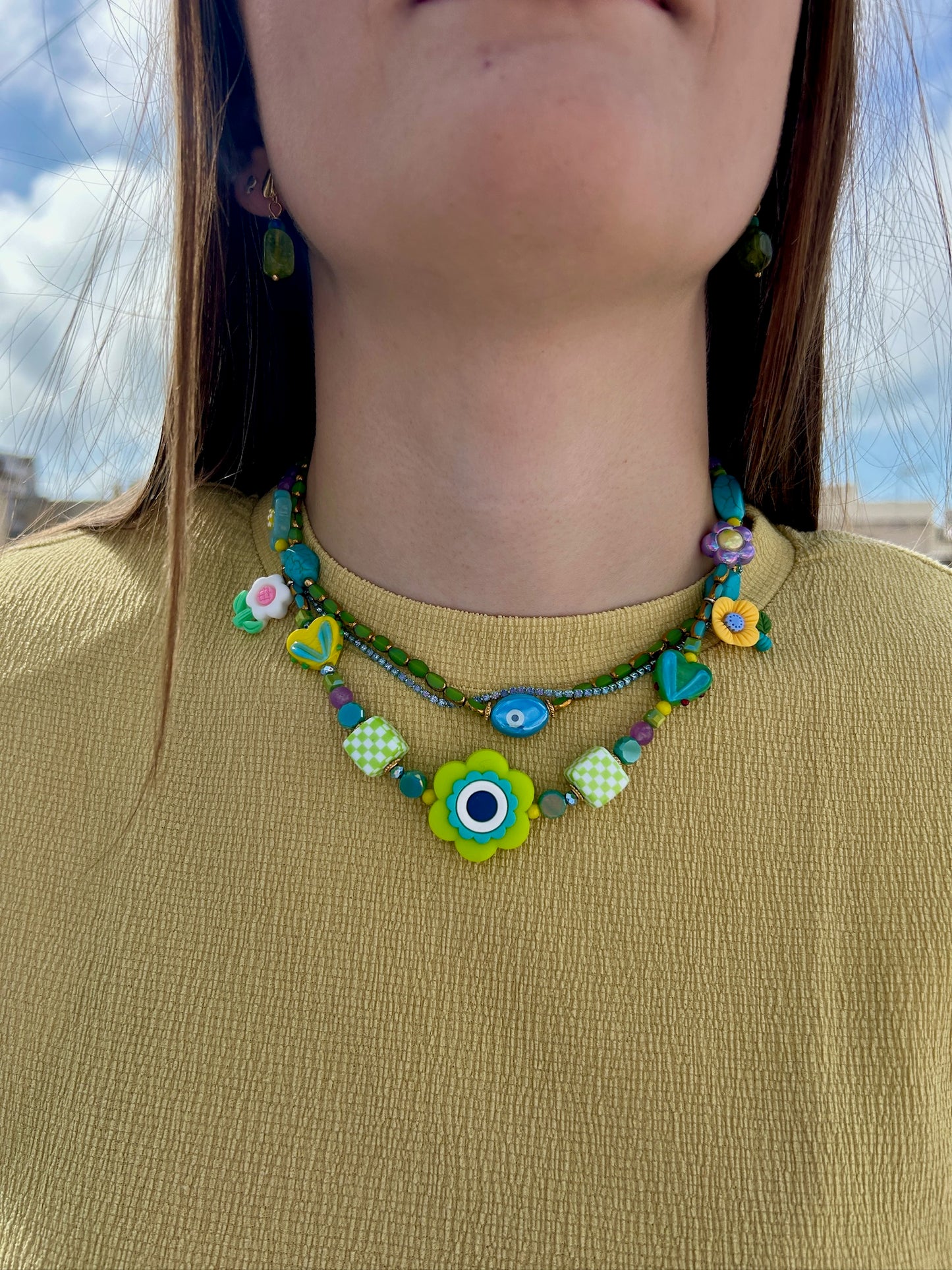 Collar Pombalino verde