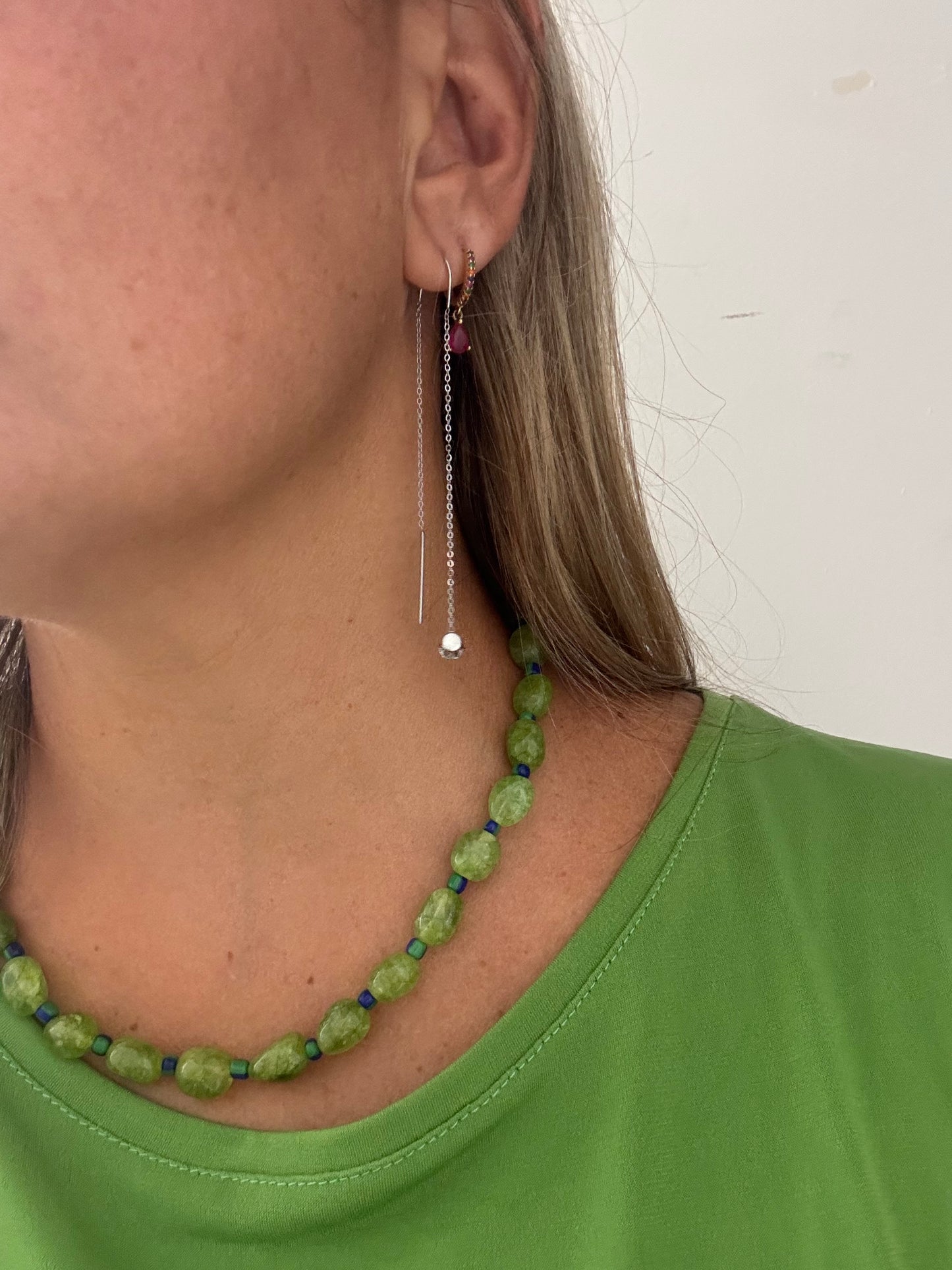 Pendientes Brillo sutil plateado