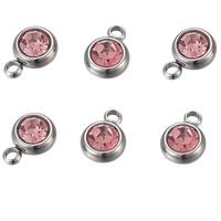 Se pone uno por charm. Dije rosado plateado