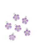 Dije un toque morado plateado