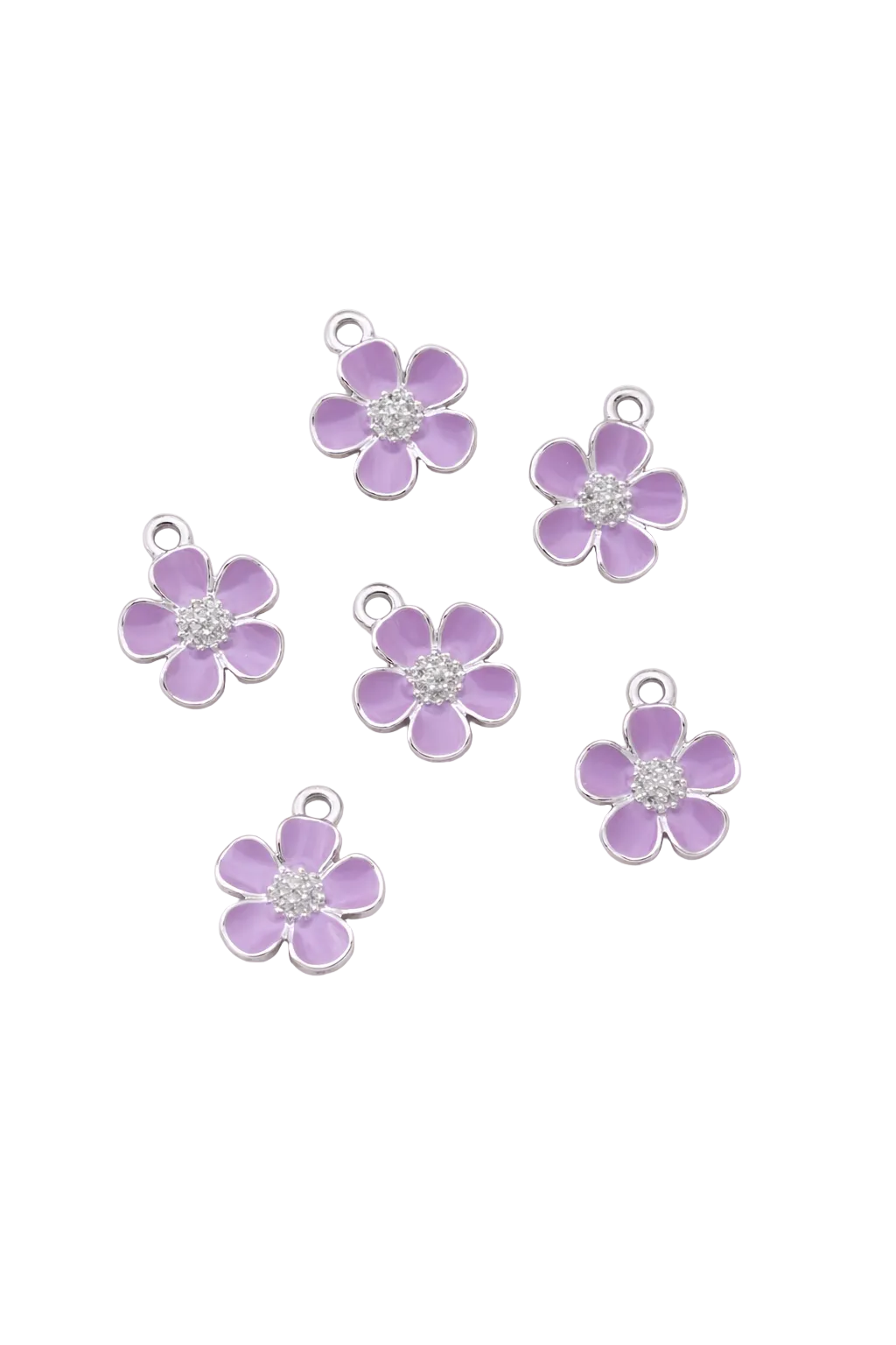 Dije un toque morado plateado