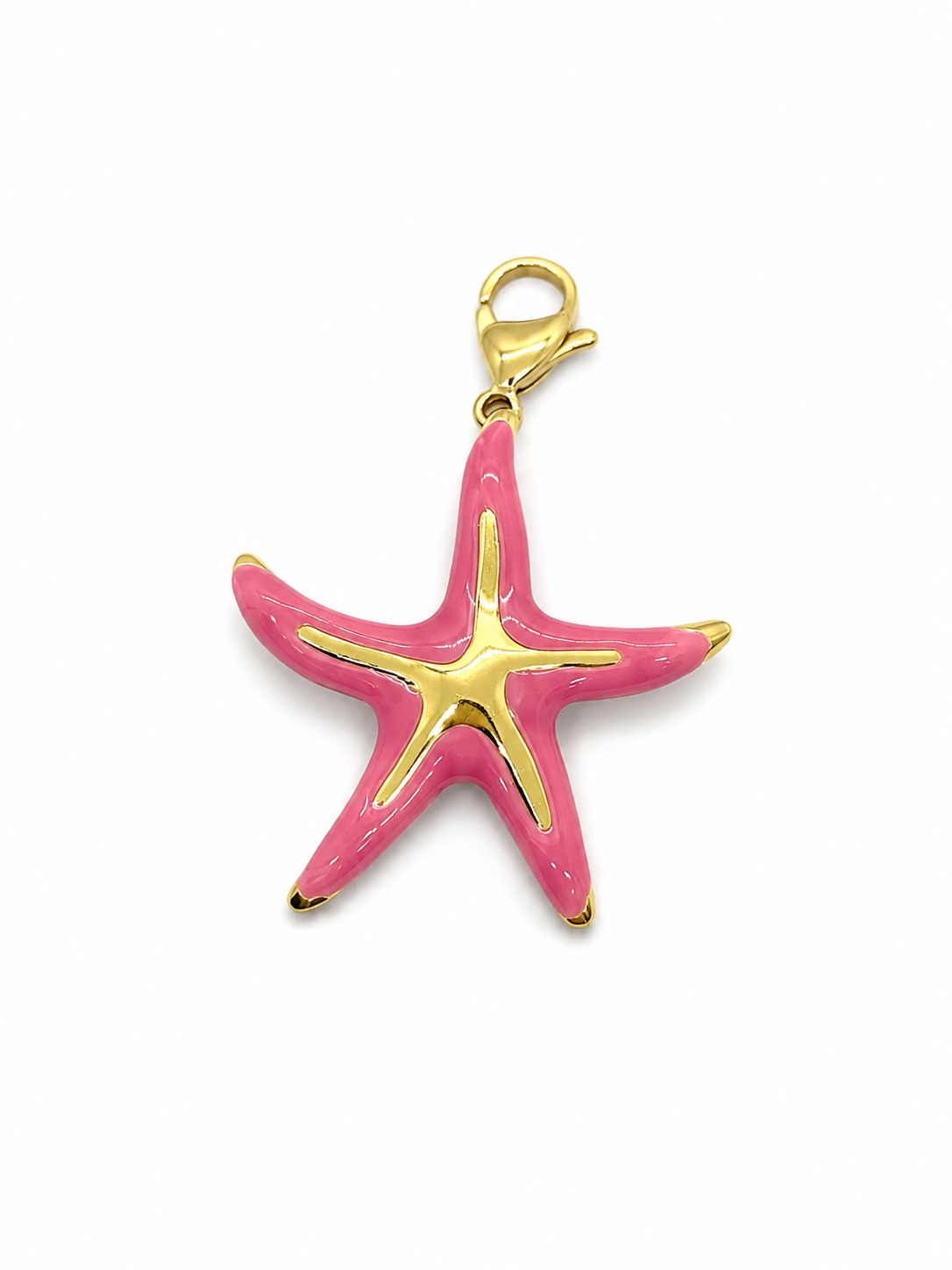 Charms estrella de mar rosa