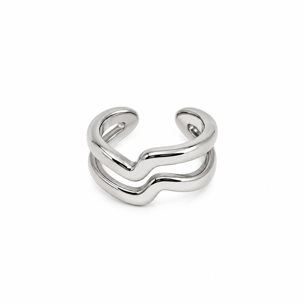 Earcuff Ondine plata